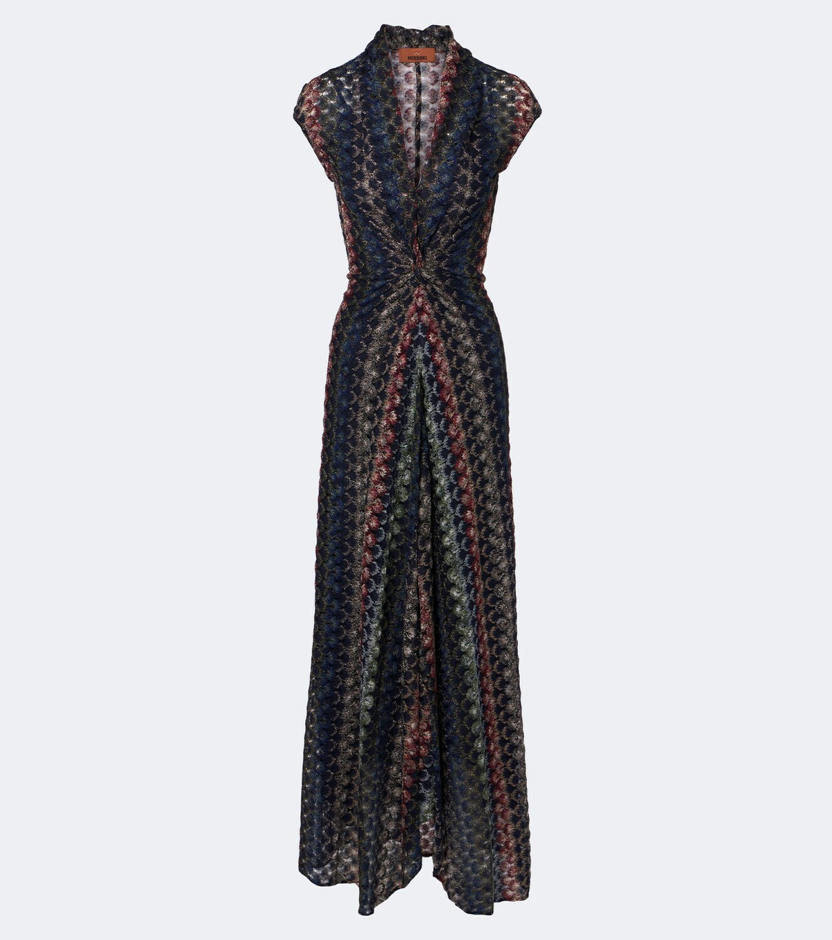 Missoni Gathered knitted maxi dress