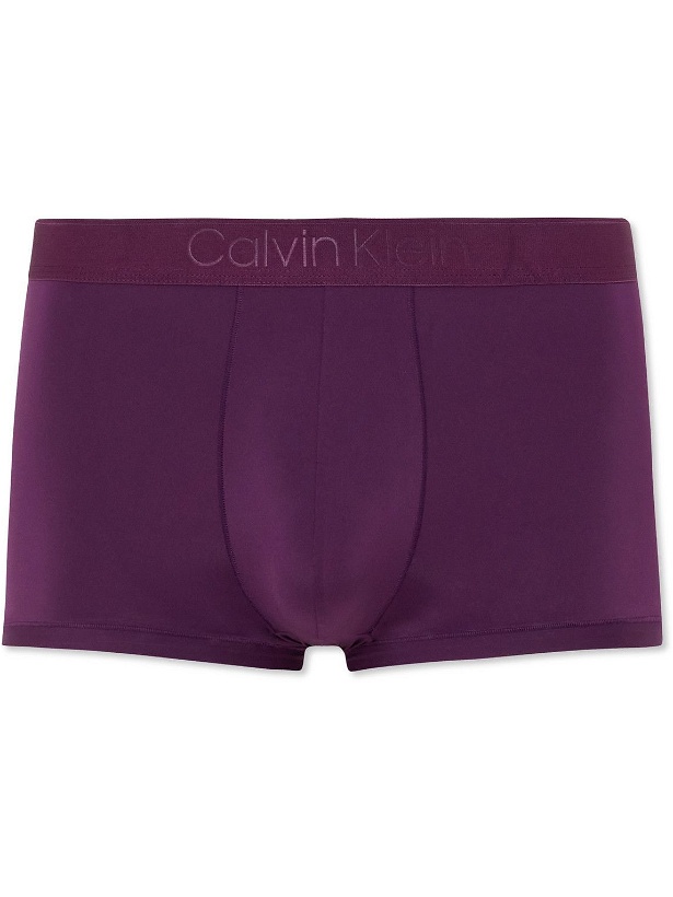 Photo: Calvin Klein Underwear - Stretch-Jersey Boxer Briefs - Purple