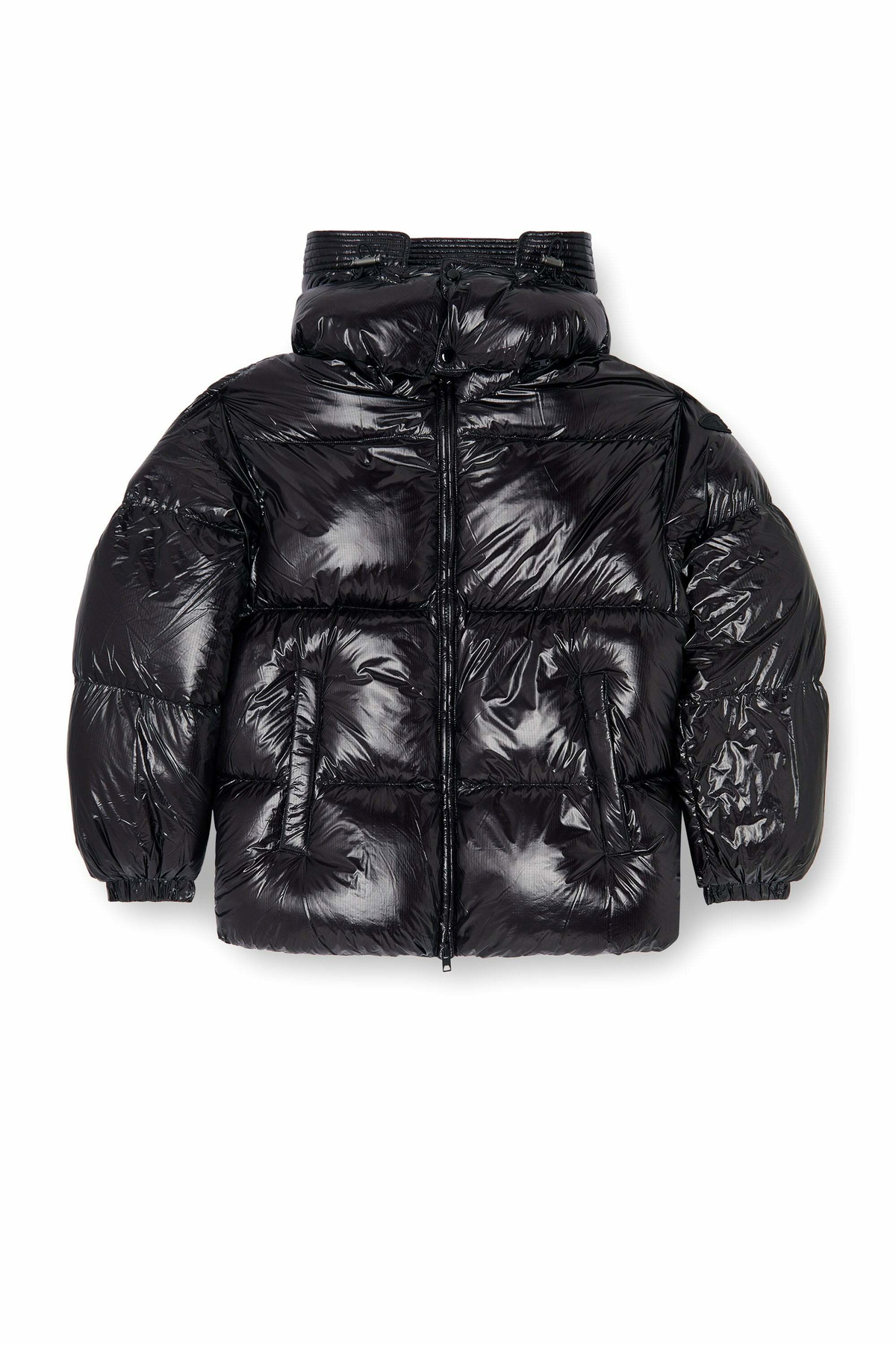 Diesel Down puffer jacket with detachable hood - Winter Jackets Mens in Black