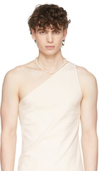 Hatton Labs SSENSE Exclusive White Daisy Pearl Chain Necklace