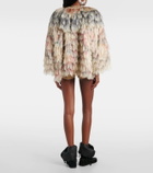 Isabel Marant Noela embellished fringed jacket