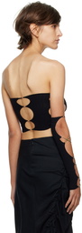 Rui Black Double Hole Tube Top