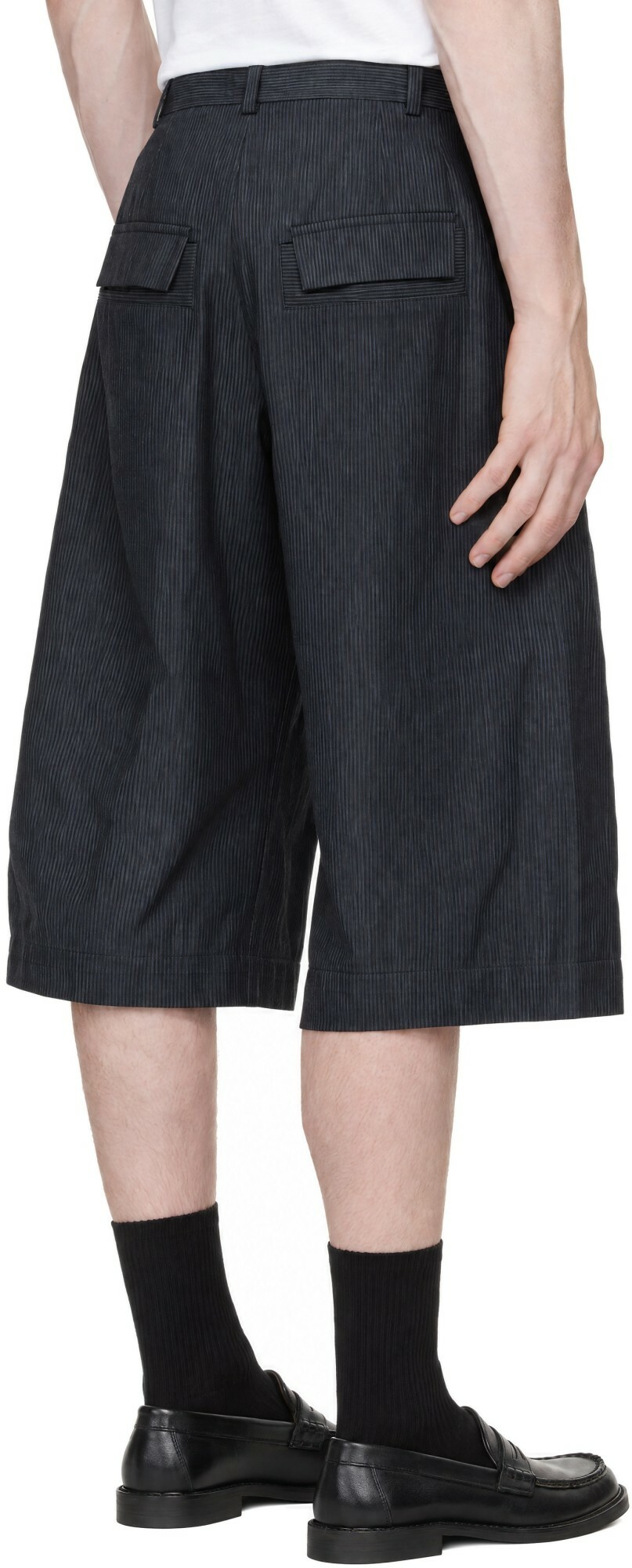SAGE NATION Navy Stripe Shorts