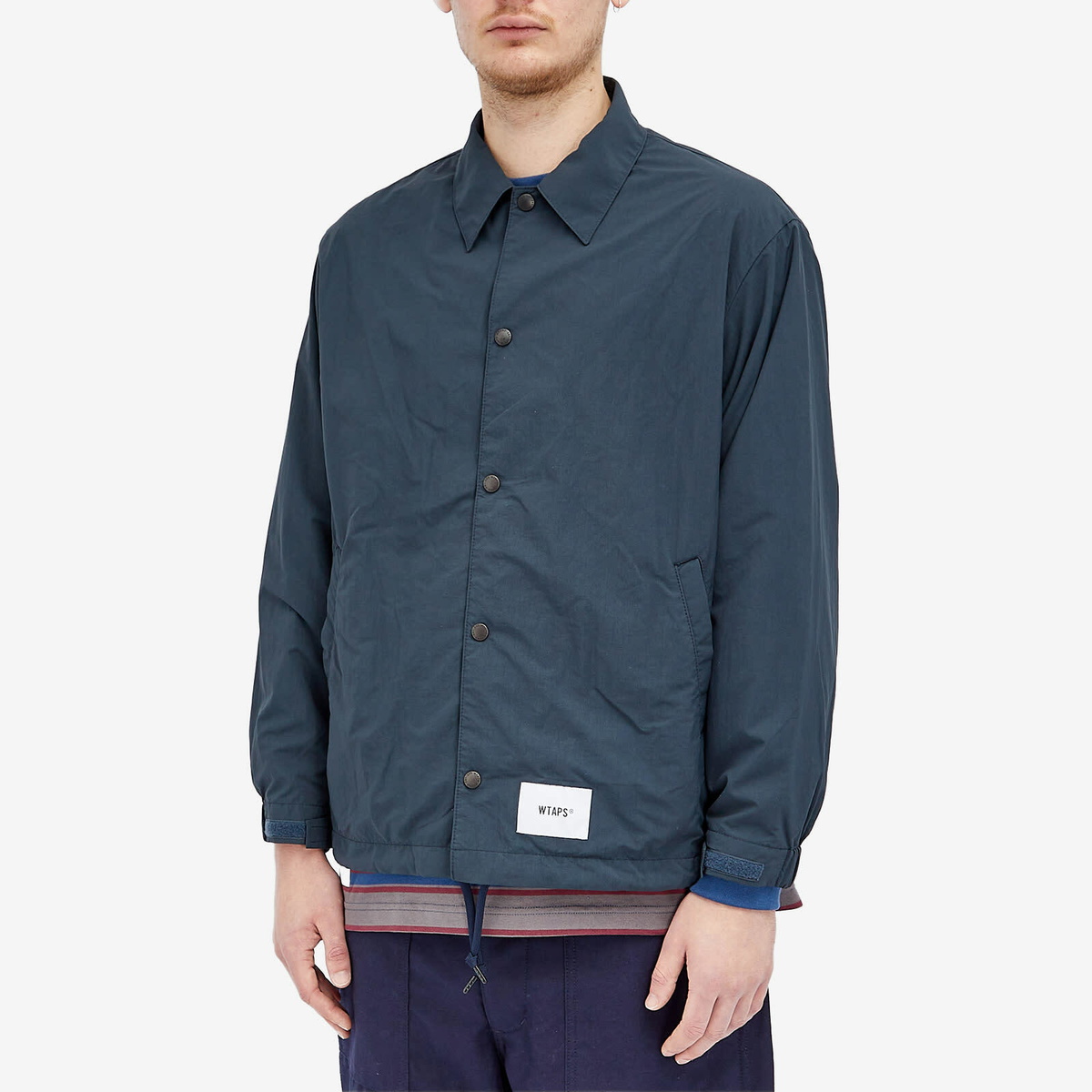 WTAPS Men's 03 Nylon Coach Jacket in Navy