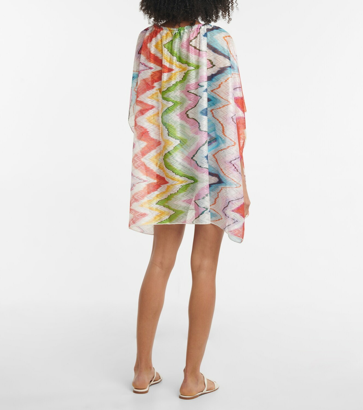 Missoni Mare Zig-zag jacquard beach minidress