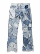 Gallery Dept. - Logan Straight-Leg Distressed Patchwork Jeans - Blue