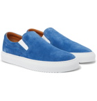 Mr P. - Larry Suede Slip-On Sneakers - Blue