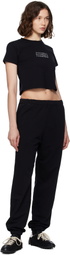 MM6 Maison Margiela Black Logo Sweatpants
