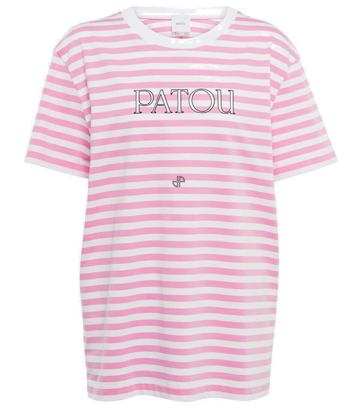 Photo: Patou Logo striped cotton T-shirt