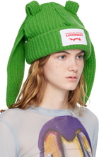 Charles Jeffrey LOVERBOY Green Chunky Rabbit Beanie
