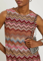 Missoni Chevron Fine-knit Mini Dress Pink