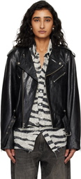 R13 Black Moto Leather Jacket