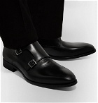 Dunhill - Leather Monk-Strap Shoes - Black