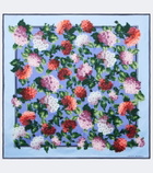 Carolina Herrera Floral silk twill scarf