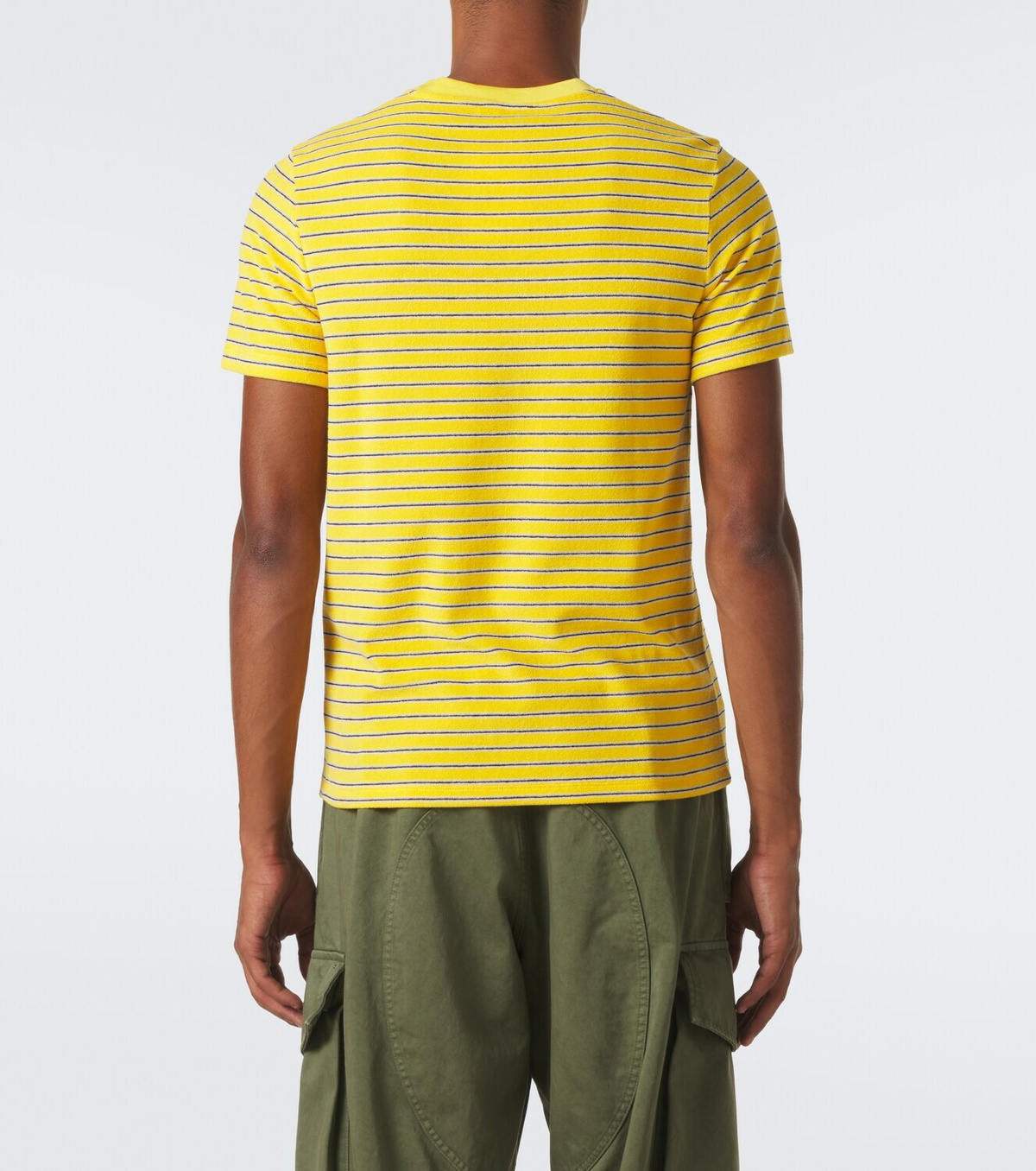 Loewe Striped cotton-blend terry T-shirt