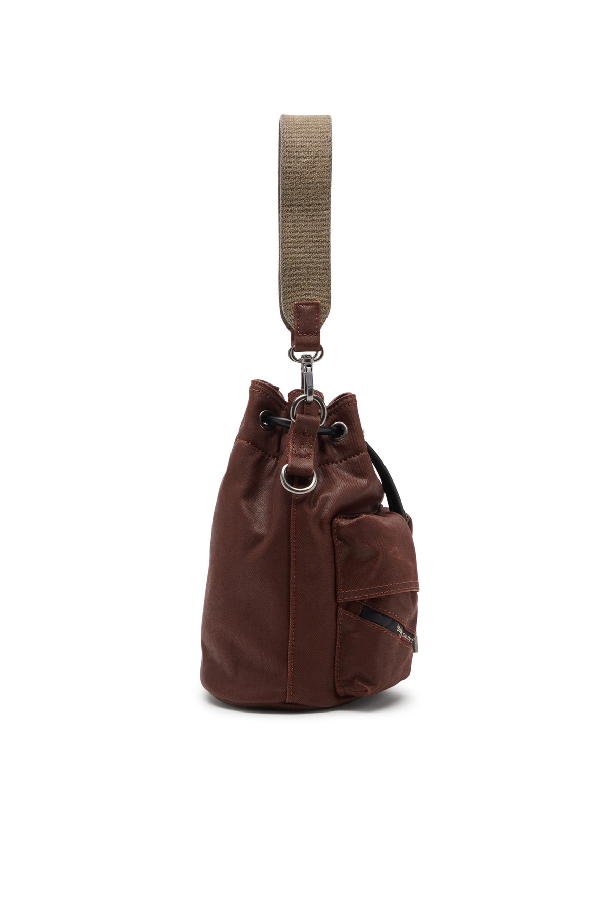 Diesel Multi-Pkts - Cotton bag with multiple pockets - Shoulder Bags - Unisex - Brown