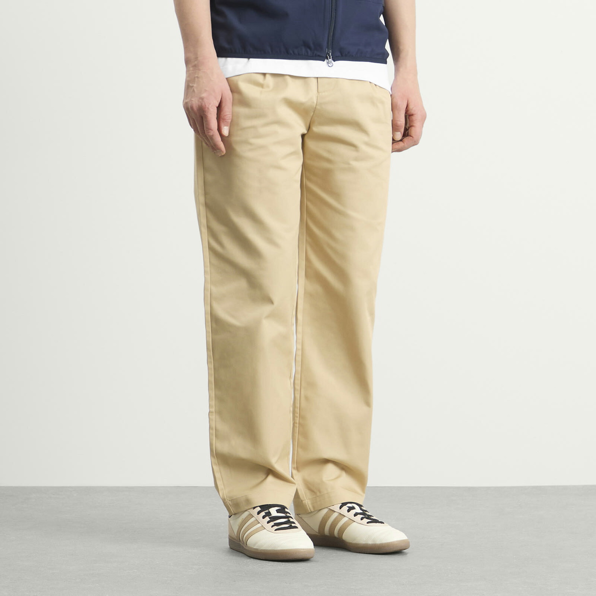 Malbon Men's Reverse Pleat Trouser in Khaki
