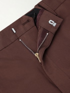 Paul Smith - Straight-Leg Cotton and Linen-Blend Twill Trousers - Brown