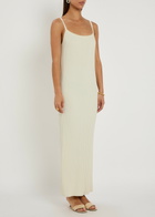 Giuliva Heritage Lizzie Ribbed-knit Maxi Dress Ivory
