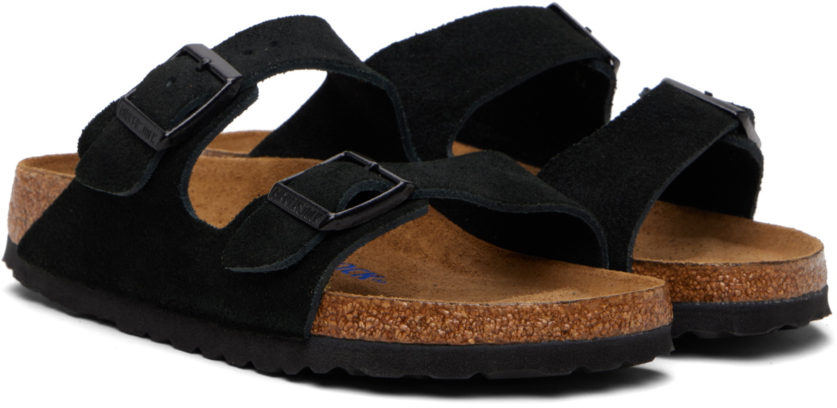 Birkenstock Black Narrow Arizona Soft Footbed Sandals