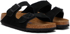 Birkenstock Black Narrow Arizona Soft Footbed Sandals