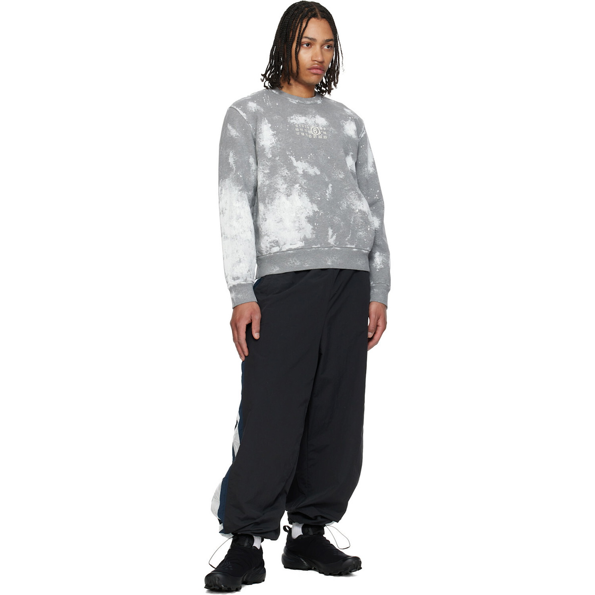 MM6 Maison Margiela Black Salomon Edition Cross Dust Sneakers