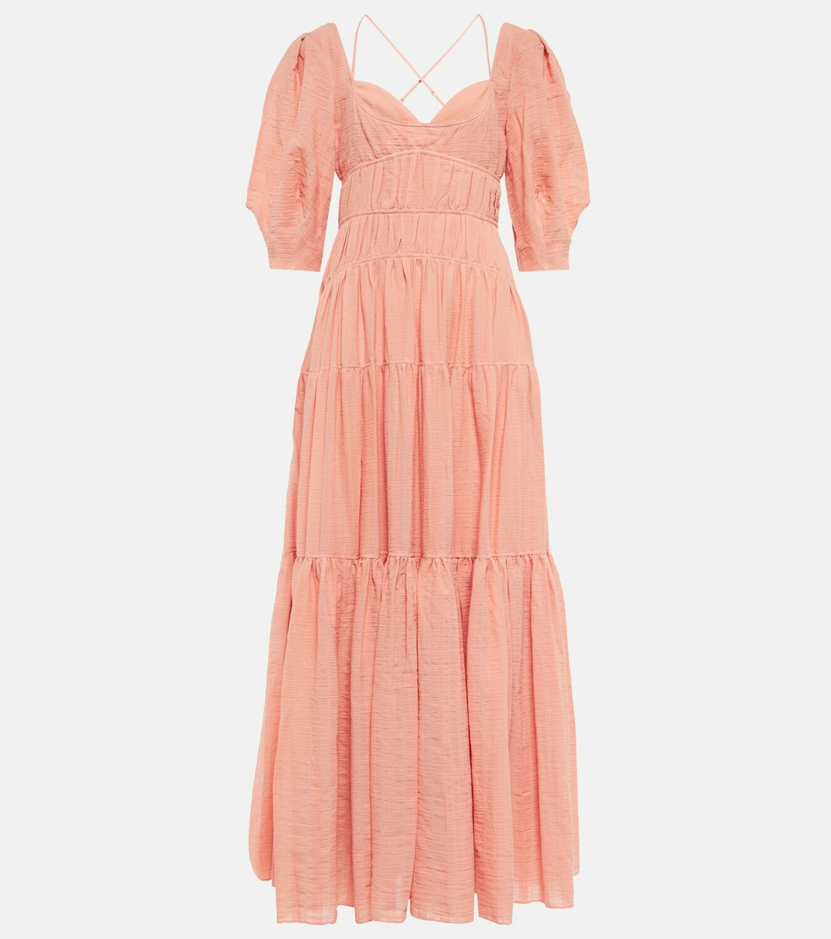 chinese dress ladies R.Vivimos Maxi Dress for Women Long Sleeve V Neck Empire Waist Layered  Ruffle Boho Casual Flowy Long Dresses (Small, Beige) at Amazon Women's  Clothing store main image 0