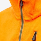 Moncler Grenoble Men's Quarter Zip Fleece in Orange