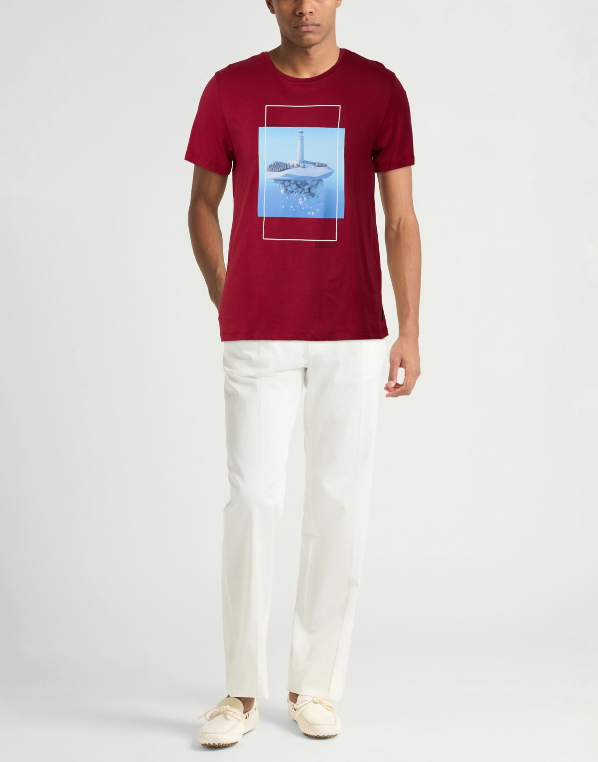 Peuterey Mens T-shirt Burgundy