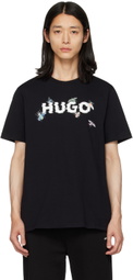 Hugo Black Printed T-Shirt