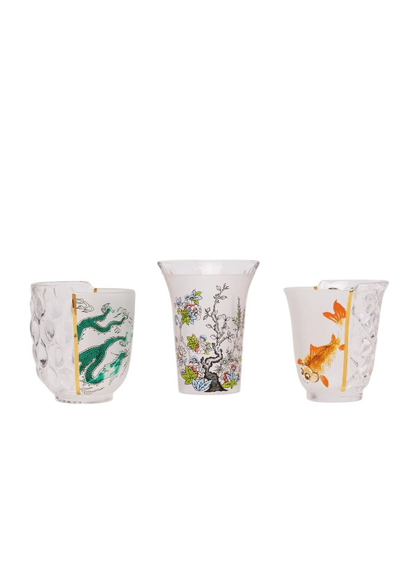 Photo: Seletti Set Of Three Hybrid Aglaura Glasses