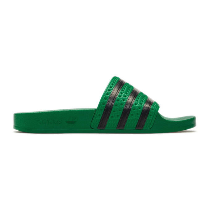 Photo: adidas Originals Green Adilette Slides