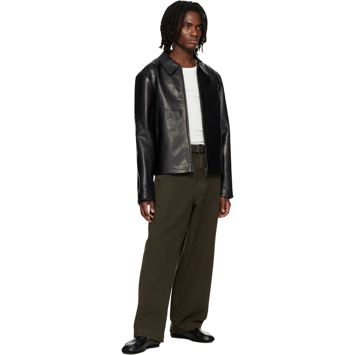 Entire Studios Black Corehide Leather Jacket
