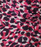 Anna Kosturova Leopard-print silk midi dress