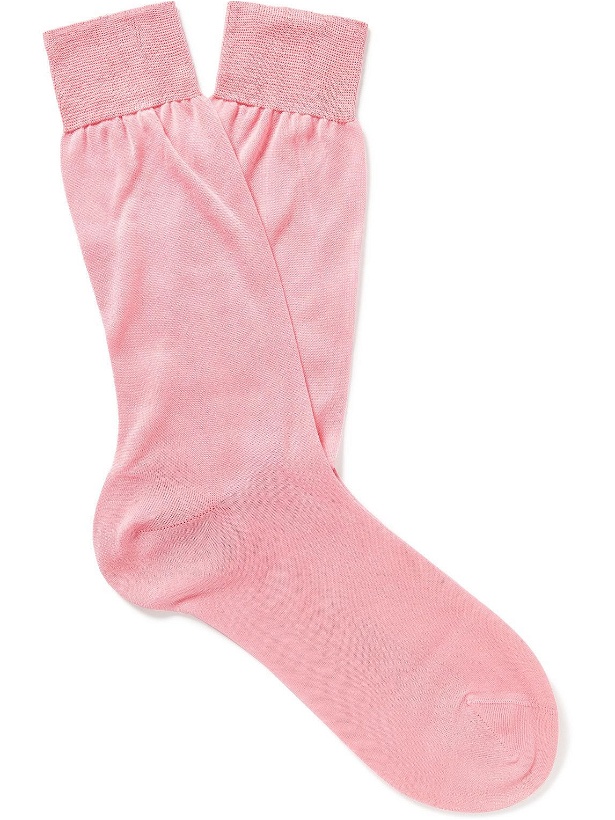 Photo: Anderson & Sheppard - Cotton Socks - Pink