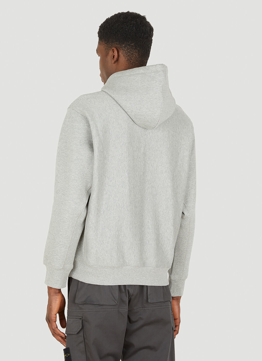 American Script Hooded Sweatshirt in Grey Carhartt WIP