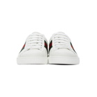 Gucci White Ace Low-Top Sneakers
