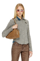 Diesel Check shirt with seersucker effect - Shirts Womens in Grey