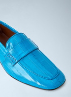 Dries Van Noten Croc-Embossed Leather Loafers