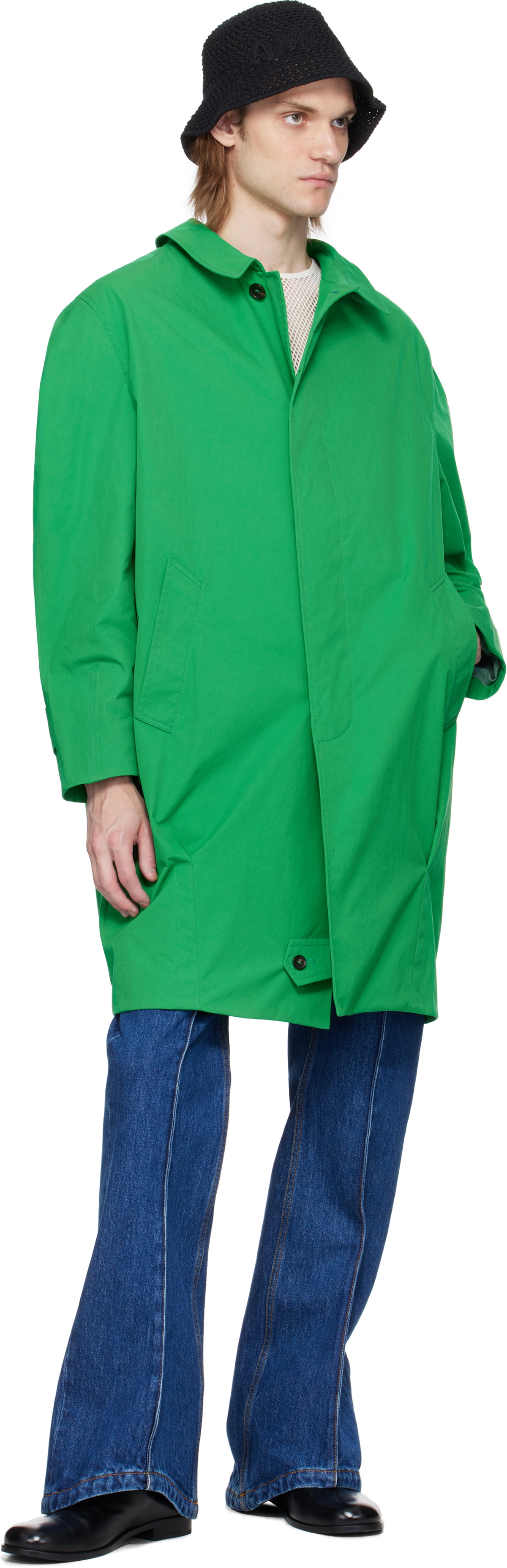 Bally Green Twill Coat