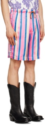 Dries Van Noten Pink Elasticated Shorts