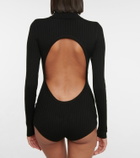 Dodo Bar Or Ribbed-knit turtleneck bodysuit