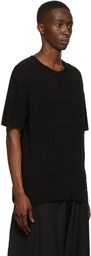 Yohji Yamamoto Black Cotton T-Shirt