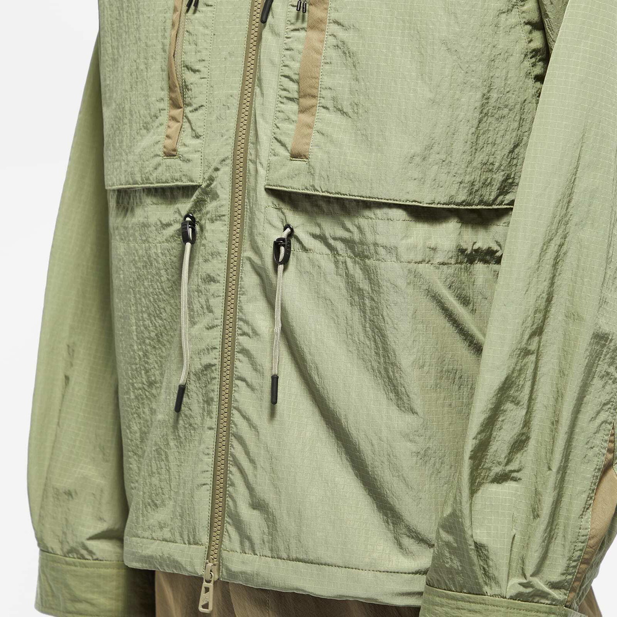 F/CE. Men's Oversized Mountain Parka Jacket in Sage Green F/CE.