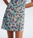 Là Fuori Arbor beaded open-back minidress