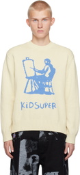 KidSuper Off-White Painter Graphic Sweater