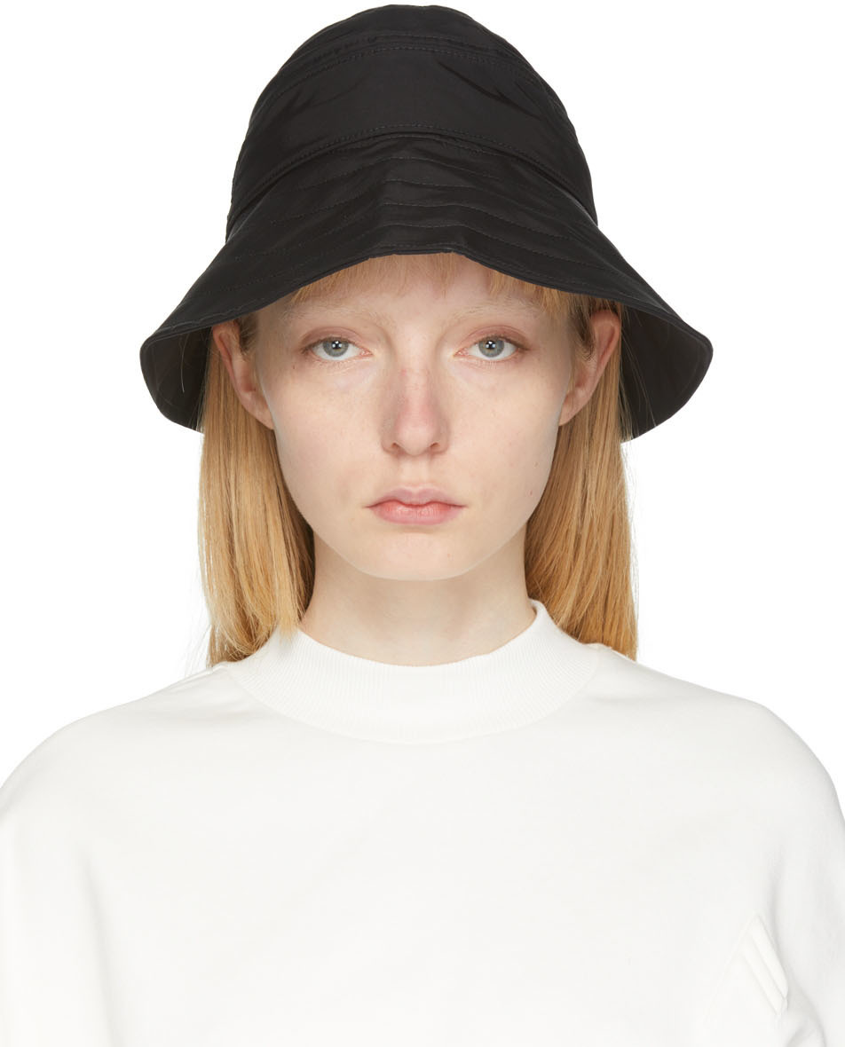 The Attico Black Dylan Bucket Hat The Attico