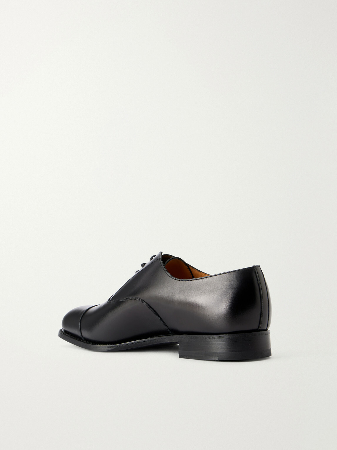 J.M. Weston - Cap Toe Leather Oxford Shoes - Black
