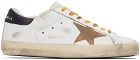 Golden Goose White & Yellow Super-Star Classic Sneakers