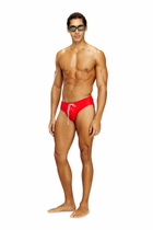 Diesel Lycra swimsuit with back logo - Swim briefs Mens in Red